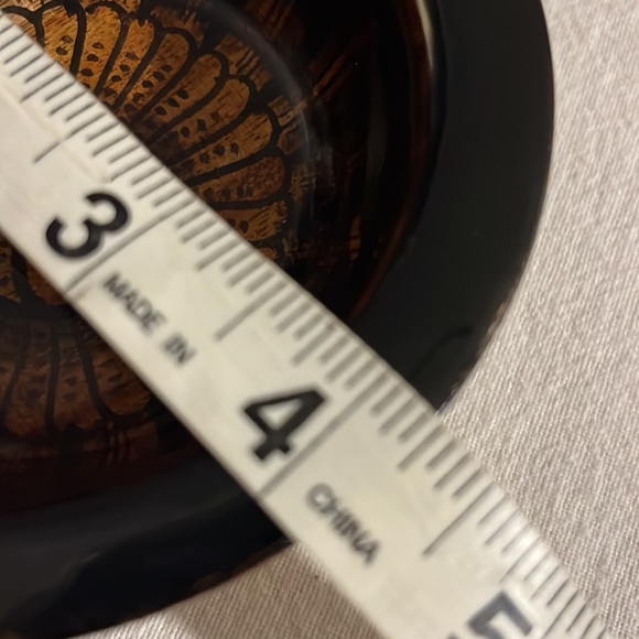 2 Wood Mexican Folk Art Hand Painted Lacquer Signed Bowls - Picture 11 of 12